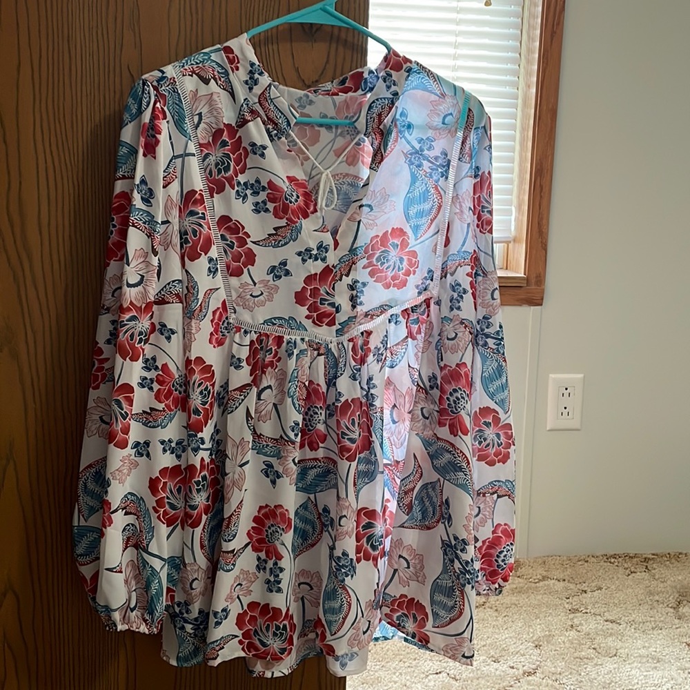 Dressy tunic length top